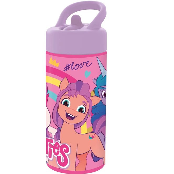 Hovedbilde My Little Pony drikkeflaske med sugerør 410 ml