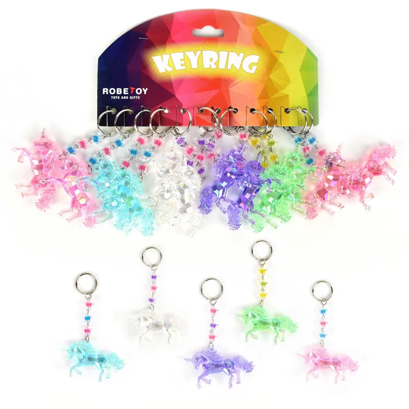 Enhjørning Nøkkelring 7.5cm