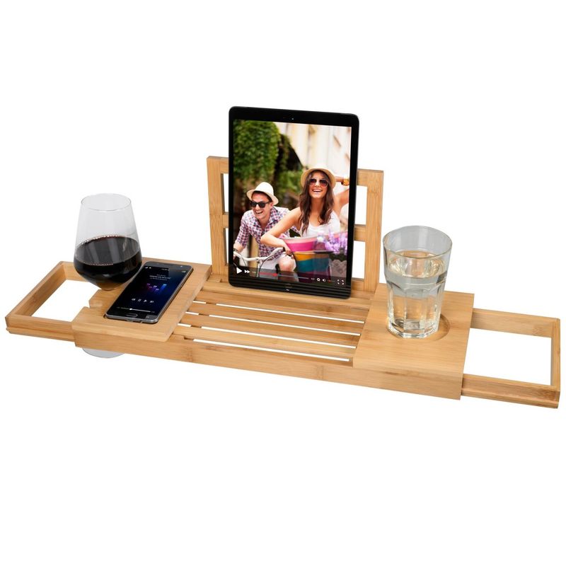 Bambus Badekarbrett- Justerbart fra 50-92 cm | Stødig 