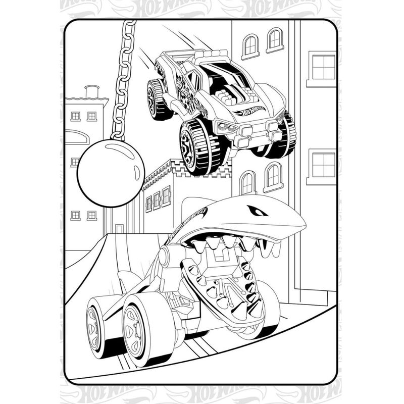 Hot Wheels gigantisk tegnebok 192 sider | Kreativ moro for barn