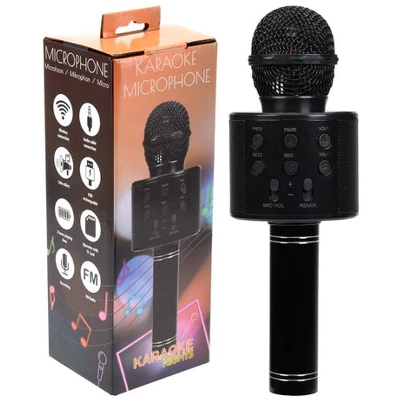 Mikrofon Karaoke Bluetooth Høyttaler