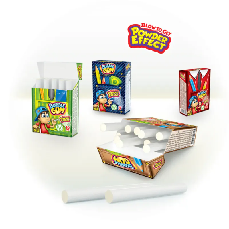 Johny Bee Powder Bubble Gum Sticks 10-pk