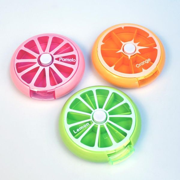 Pilleboks Rund 7 dager | Frukt design