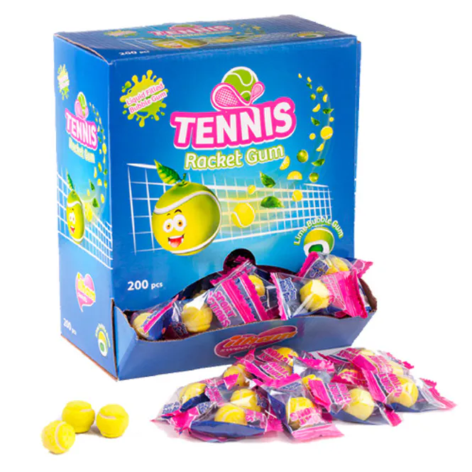 Bilde av Tennis Rocket Gum hel eske 200stk