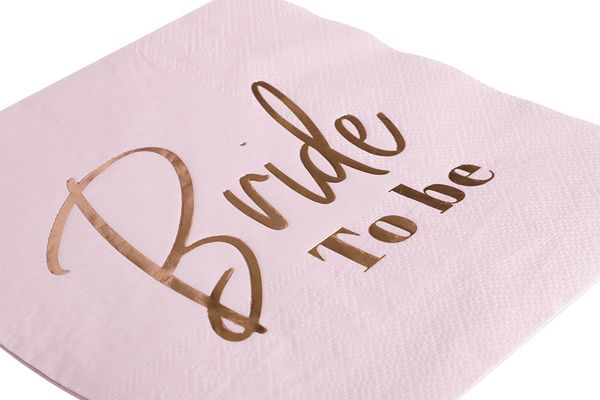 Papirservietter Bride to Be 16stk