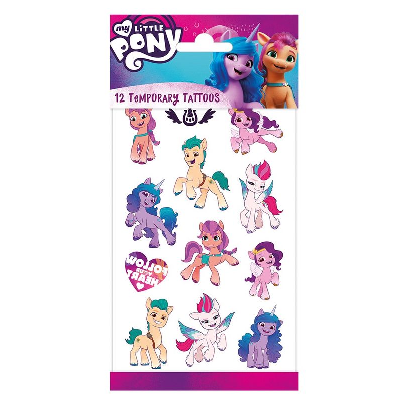My Little Pony - 12 stk Midlertidige Tatoveringer