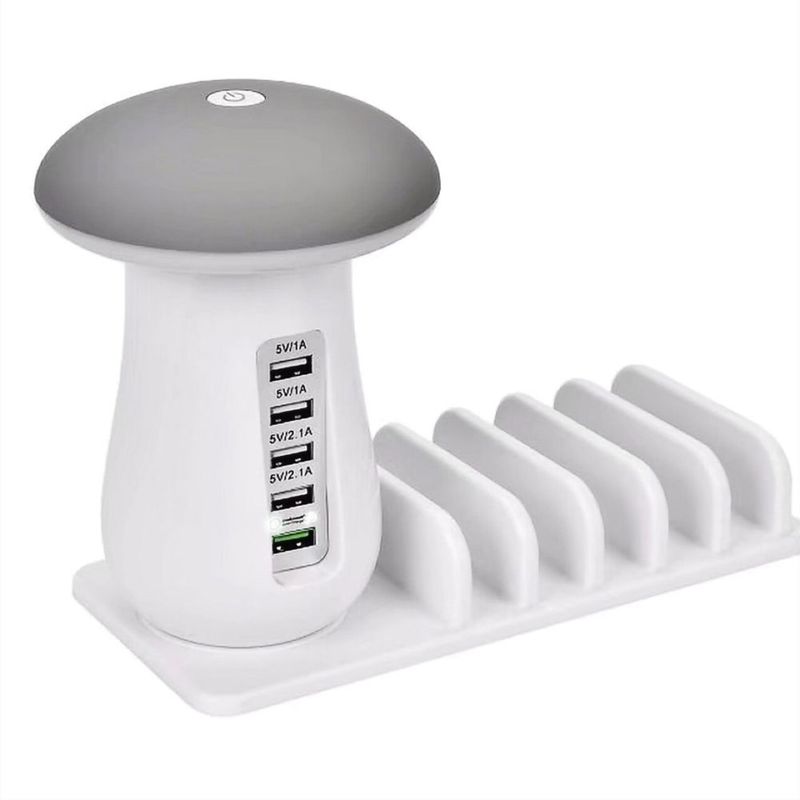 USB Familielader/multilader Med Lys