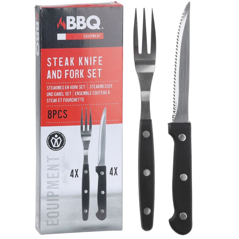 Grill & Biffbestikk 8 deler