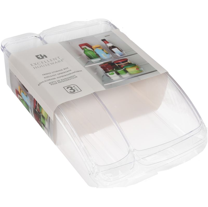 Organiseringssett for kjøleskap 3pk|Excellent Houseware