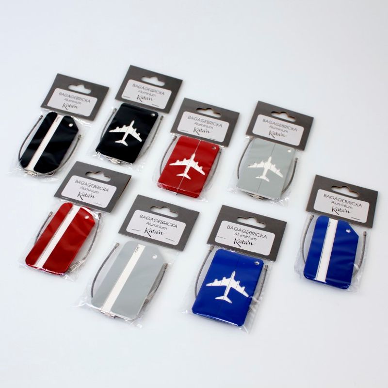 Bagasjelapp Metall | Flere farger