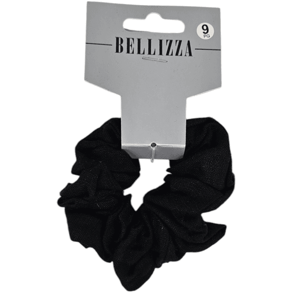Stor Scrunchie - Bellizza | Sort matt stoff | Skånsom