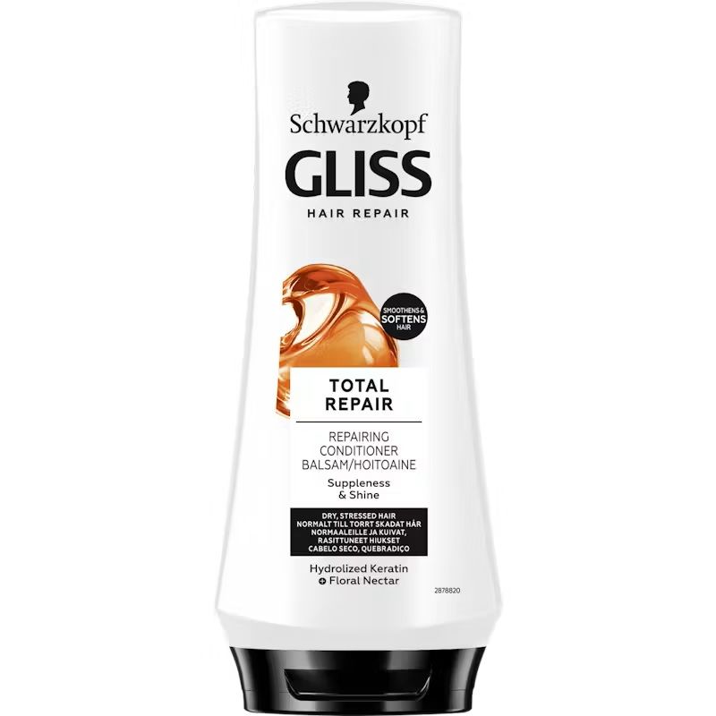 Gliss Total Repair Conditioner 6x200ml | Storpakk | Schwarzkopf 