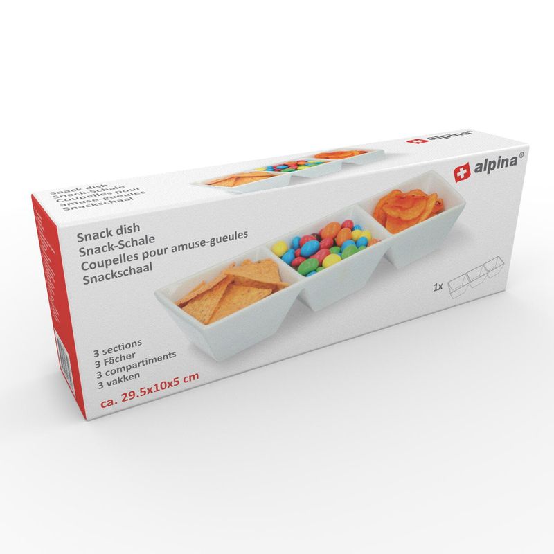 Alpina Snackskål Porselen 3 rom 29.5cm