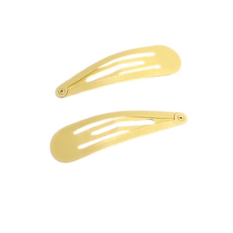 Beauty hårspenne gul 2-pk