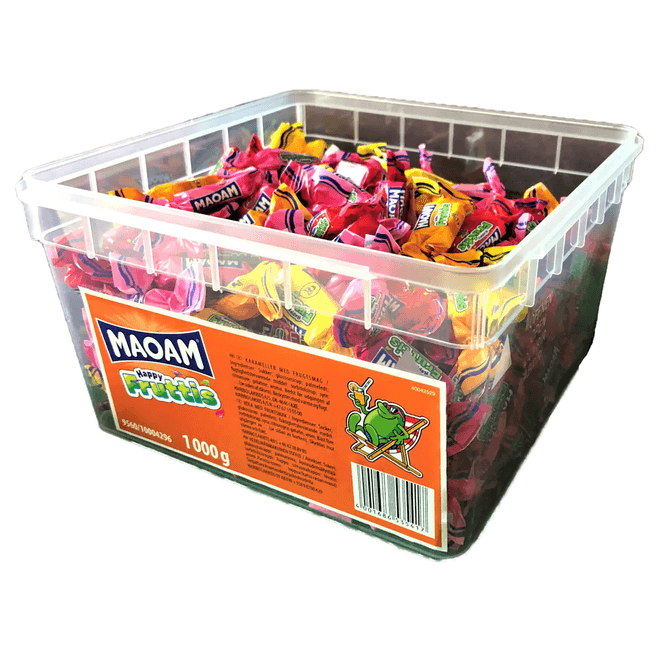Hovedbilde Haribo Maoam Happy Fruits 1000g | Storpakk med myke fruktkarameller