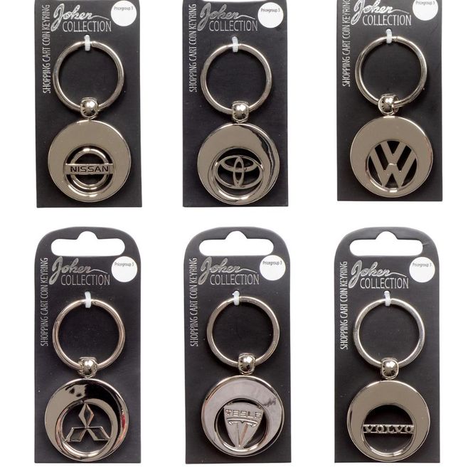 Hovedbilde Bilmerke Nøkkelringer i Metall