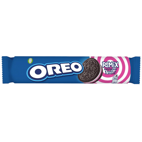 Oreo Remix Vanilje & Bringebær 157g | Oreo Double Limited Edition