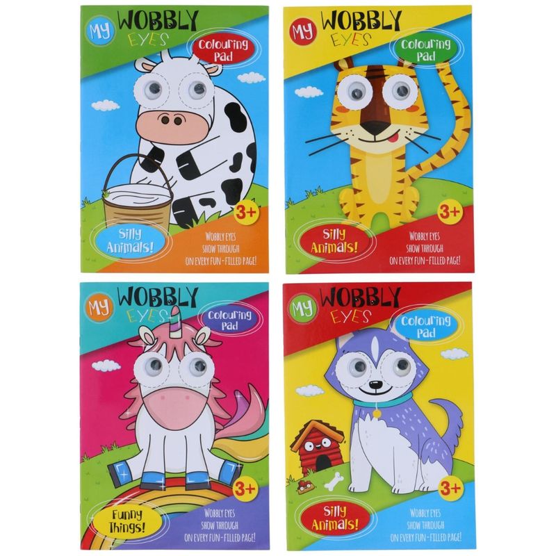 Fargeleggingsbok med bevegelige øyne | Kreativ aktivitetsbok barn