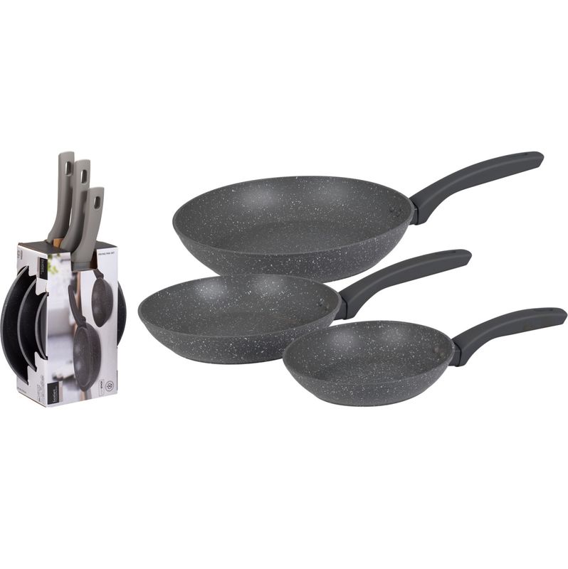 Stekepannesett 3pk non-stick | Excellent Houseware | Induksjonsegnet