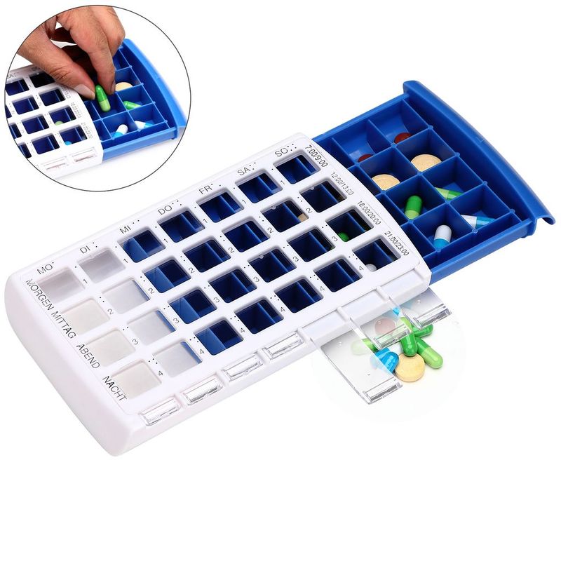 Pilleboks 7 dager 4 rader | Comfort Aid | Tysk