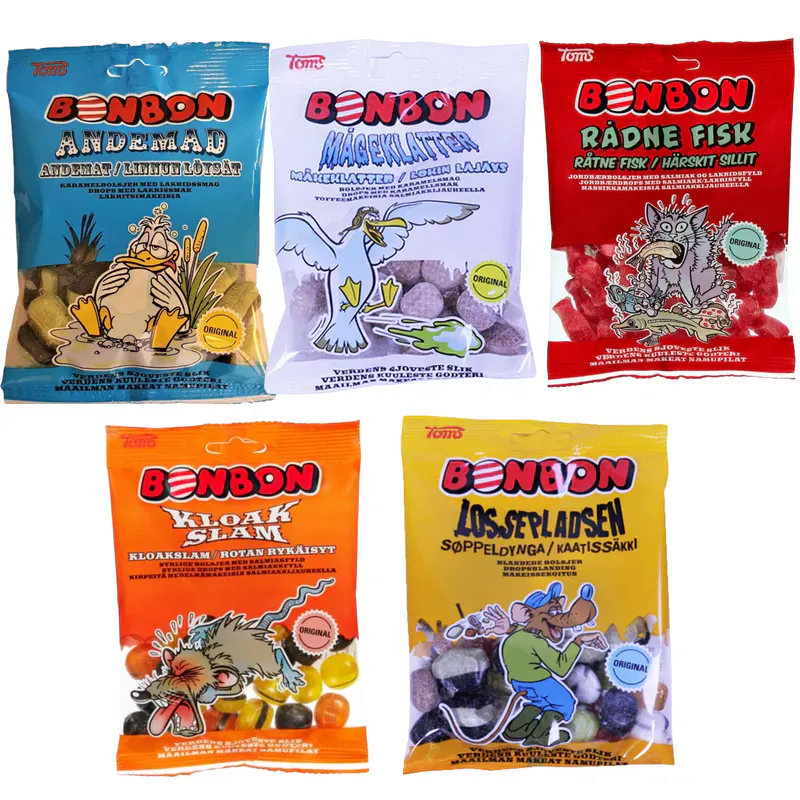 BonBon Storpakk 12x125g | Velg smak | Kloakslam, Måkeklatter m.fl.