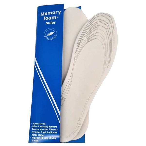 Innleggssåle Memory Str 36-46