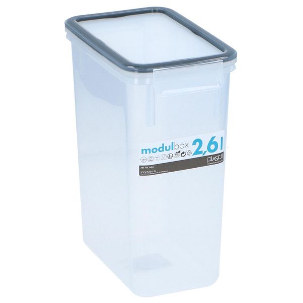 Oppbevaringsboks 2,6L 17x11x22cm | Gjenlukkbar