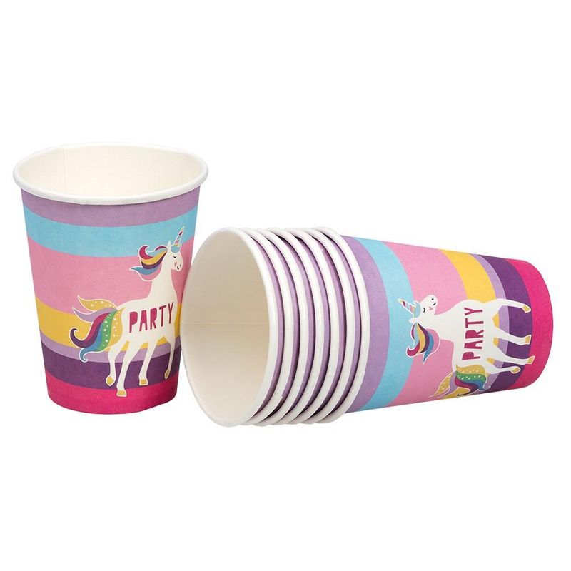 Enhjørning Pappkopper 8pk