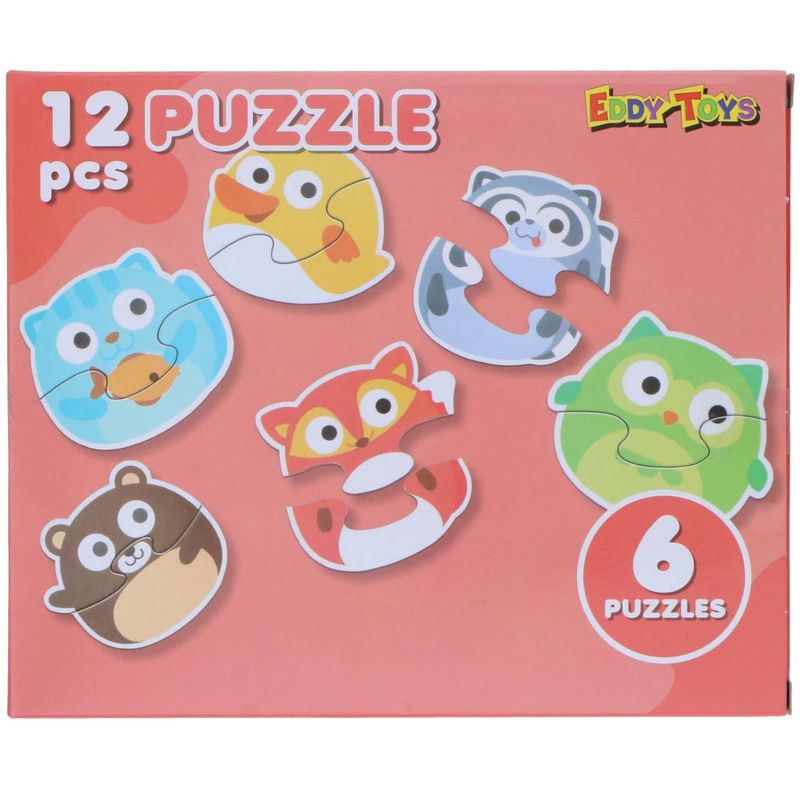 Eddy Toys Puslespill - Ulike Dyremotiver | 3 Ulike Set