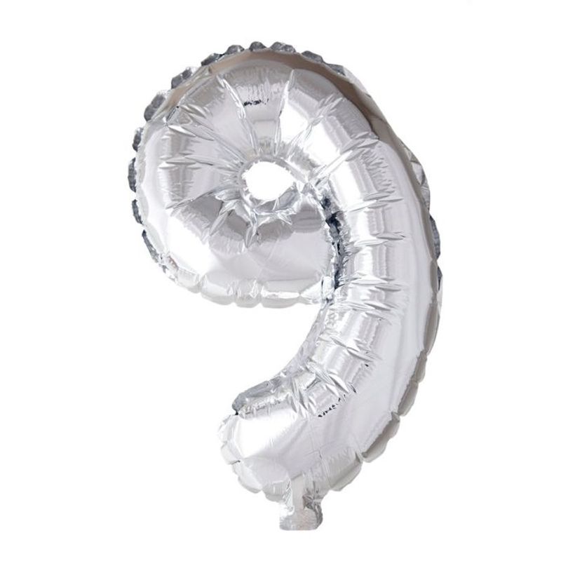 Tinka Folie Tallballonger Sølv 41 cm
