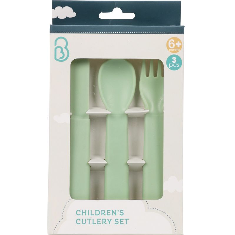 Bestikksett for barn 3 deler | Trygg plast og flere farger